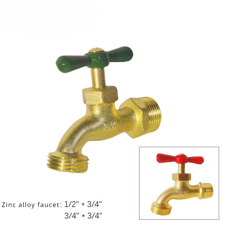 New Faucet Extenders Outdoor Antifreeze Garden Zinc Alloy Villa Watering Cold Faucet Single Outlet Spout Horticultural Spout