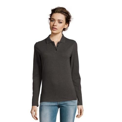 Womens/Ladies Perfect Pique Long-Sleeved Polo Shirt