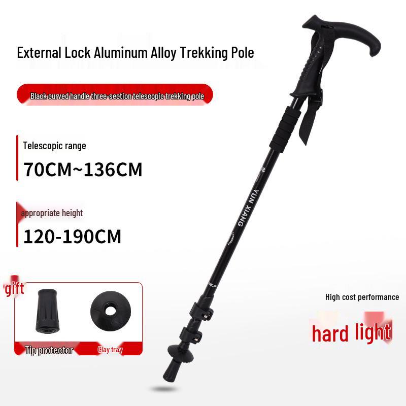 Yunxiang Aluminum Trekking Poles: High-Strength Telescopic Lock, Non-Slip, for Men & Women Outdoor Hiking & Climbing