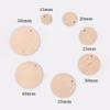 10pcs Natural Straight Hole Wood Round Chips Wooden Beads Unfinished Round Wooden Spacer Wood Chips for Crafts Making