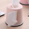 Round Plastic Tissue Box Multifunctional Sturdy Construction Dustproof Tissue Holder for Home Office Entryway Coffee Table Use