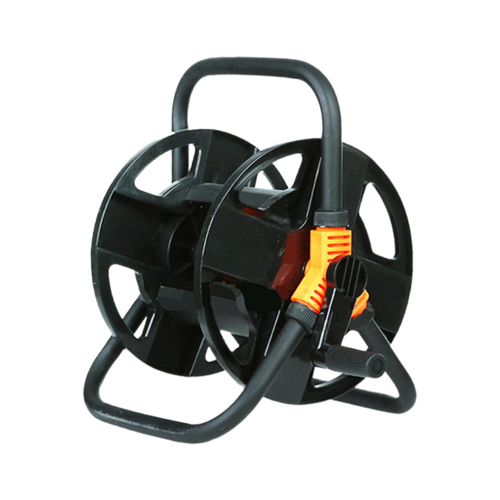 

Садовая тележка-катушка для шланга для уборки на открытом воздухе, мойки автомобилей, сельского хозяйства, катушка для намотки шланга, держатель для водяного шланга, стойка для хранения труб, катушка чёрный