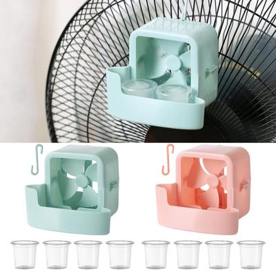 Portable Fan Ice Mist Cooler Punch Free Fan Cooler Hangable Hold Ice Box Ice Box Attachment Fan Accessories for Home Office