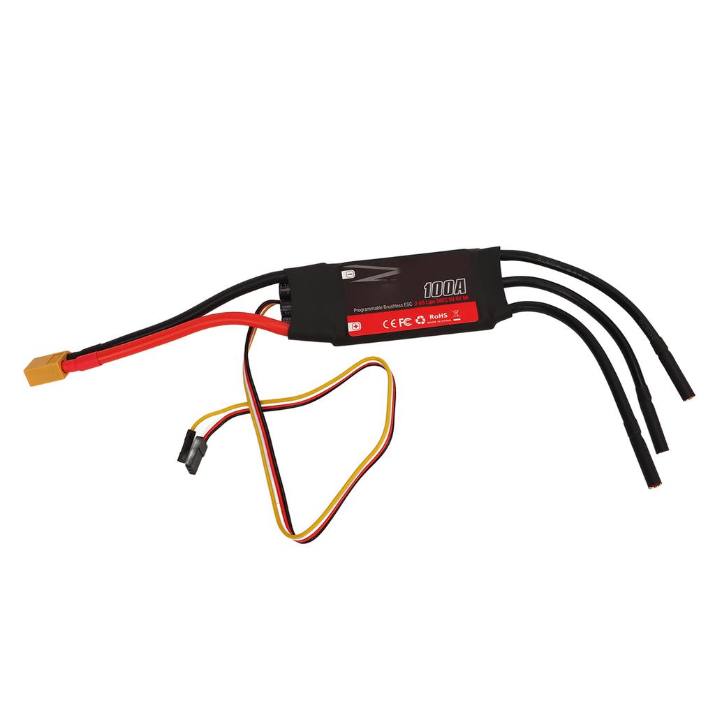 100A RC Electric Speed Controller Brushless Motor ESC Replacement Part for DIY RC Aircraft Fixed Wing Drone