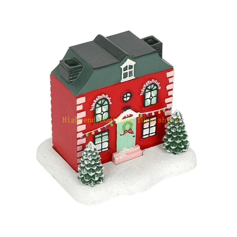 Christmas Snow House Incence Burning Holder Decoration Ornament For Homes And Shops Holiday Decoration China Mainland
