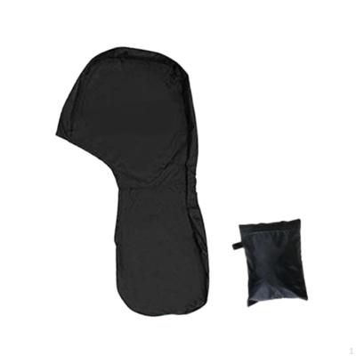 Boat Outboard Engine Cover Motor Waterproof Black Adjustable Strap Accessories Full