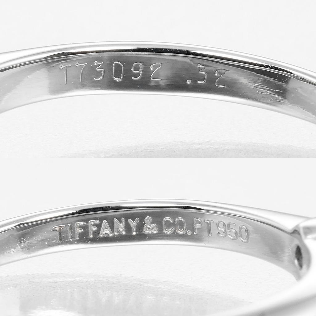 TIFFANY&Co. Solitaire Ring 0.32ct VS2/E/GOOD Pt950Platinum/diamond #4.5(US Size) 3g Women Used
