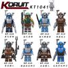 KT1041 Stavebnice Star Wars Minifigurky Mandalorian Clone Trooper Hračka Sada XP310-317 Balení 8 ks
