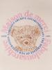 LA MAISON STUDIO Women'S Crop Circle Logo Embossed Bear Friends Heavy Terry Sweatshirt Cream Pink (Fcd3Ts702W)