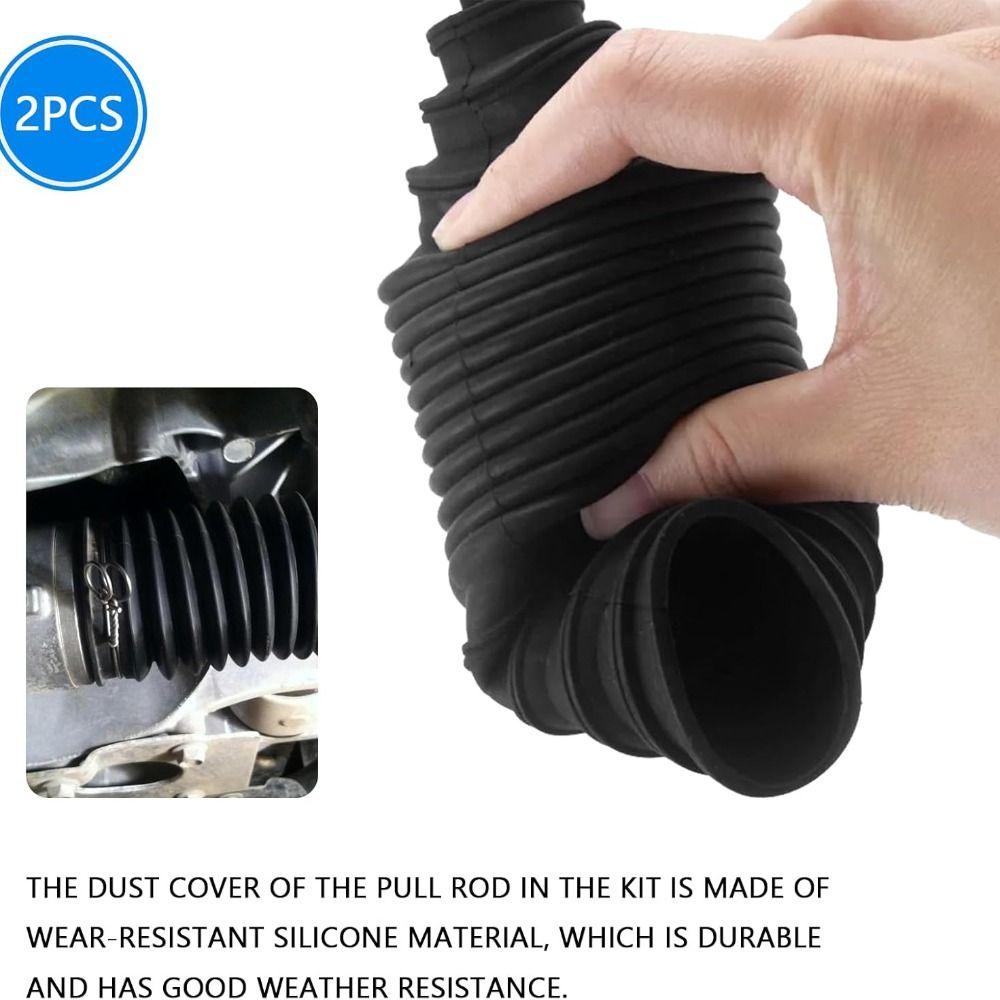 2pcs Dustproof Car Steering Boot Universal Steering Boot Gaiter Drive Shaft Boot Car Accessories
