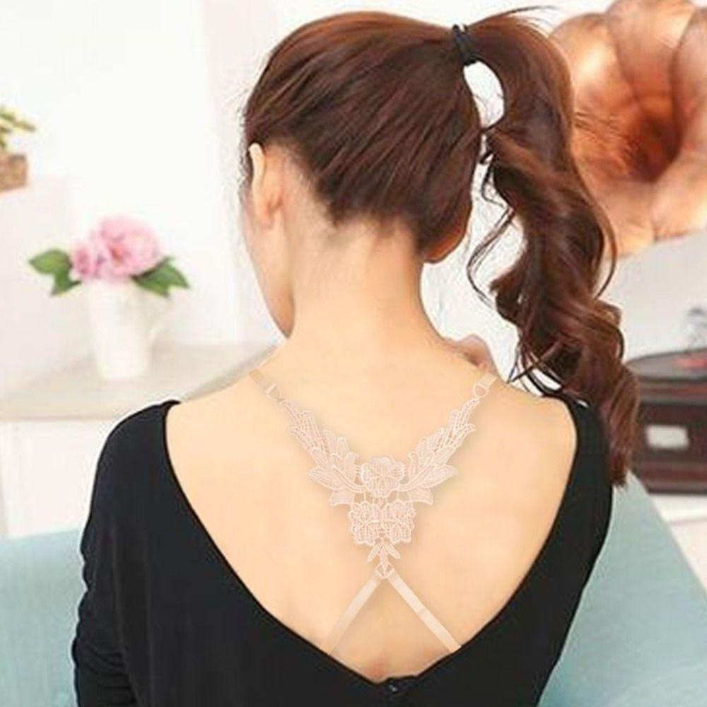 3Pcs Butterfly Bra Shoulder Straps Cross Lace Bra Straps Beauty Back Bra Straps  Lingerie Accessory