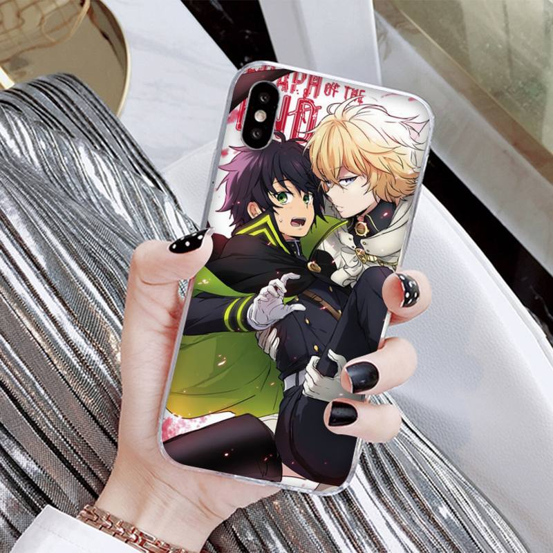 Anime Owari No Seraph Of The End Phone Case for Iphone 13 8 7 6 6S Plus X 5S SE 2020 XR 11 12 Mini Pro XS MAX