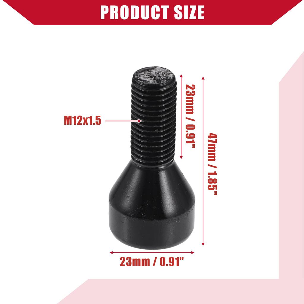 Hihaha Wheel Lock Set Lug Nuts Bolts #36136786419 Fits BM W 528i Fits 1978-1987