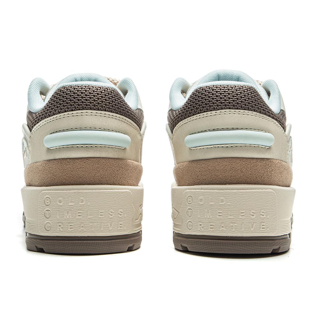 Li Ning 001 BTC Slip Resistant, Abrasion Resistant, Lightweight, Height Increasing Low top Skateboard Shoes Women's AGCV384-2