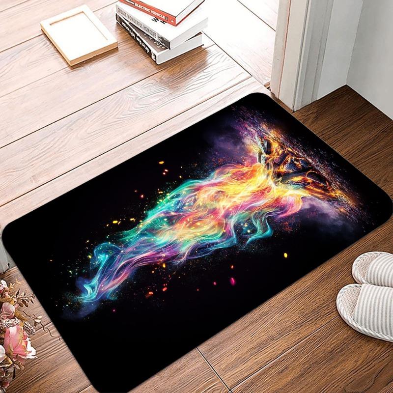 Dreamy Smoke printing Non-Slip Small Rug Waterproof Easy To Clean Floor Mat for Indoor Outdoor Use Durable Home Decor fashion