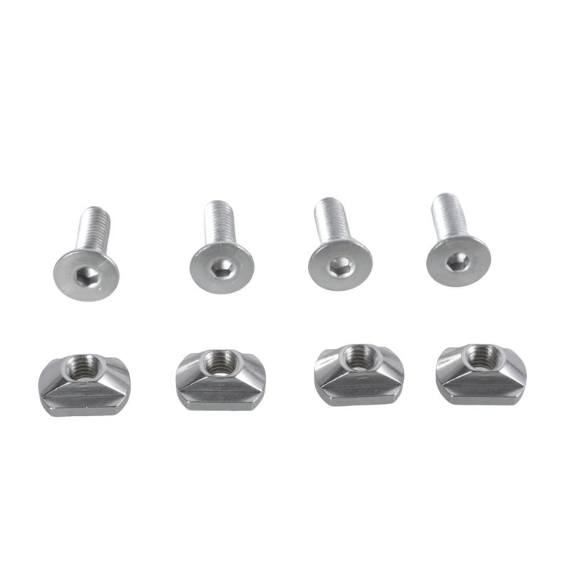 4Pcs Hydrofoil Mounting T Nut Replacement 8mm/6mm Mounting T-Nut And Screws Outdoors Surfing Accessory Enduring