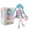 NEW 14CM  Hatsune Miku Desktop Cute Action Figure Neko T-Shirt Ver. Anime Figurine Kawaii Girl Model Toy Gift