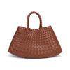 Bolso de Mano Retro de Gran Capacidad de Moda para Mujer, Bolso Tejido a Mano Madre e Hijo, Bolso Tote de Hombro Único para Viajes de Negocios