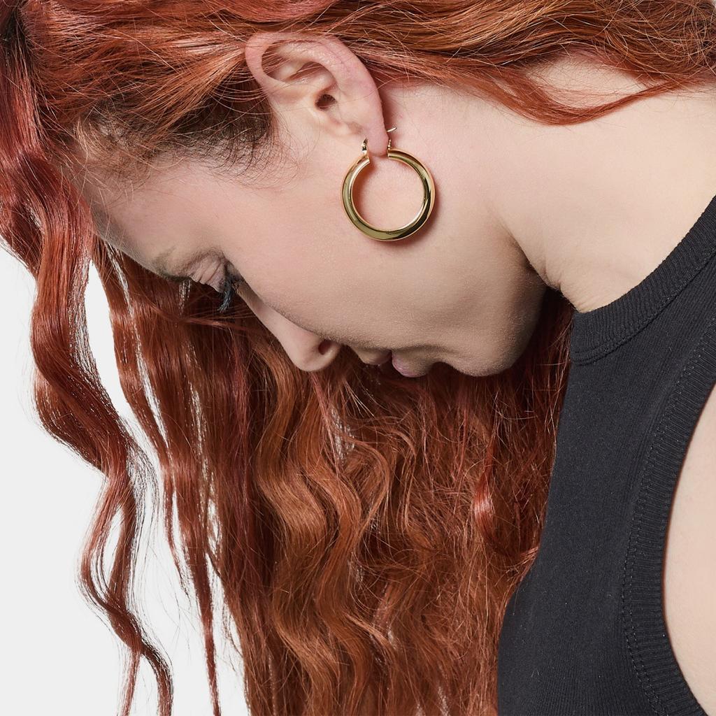 Simple And Fashionable Old Money Style Round Earrings, Ear Buckles, Advanced Metal Versatile Earrings, Niche Trendy Temperament Versatile Earrings