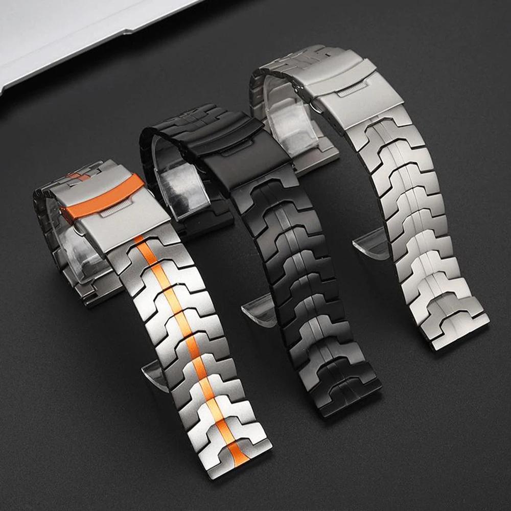 20mm 22mm Stainless Steel Band for Samsung Galaxy 7 6 5 4 40/44mm Metal Straps for Huawei Watch GT5 Pro 46mm 4 4Pro Men Bracelet