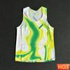 Men's Gradient Quick Dry Running Vest Lightweight Marathon Sleeveless T-Shirt Summer Fitness Shirt Tank Top
