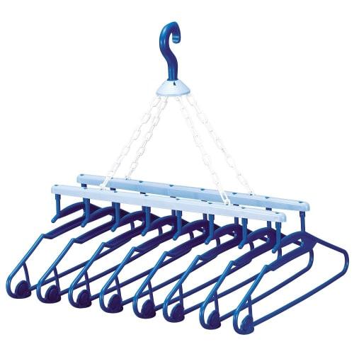 Shimomura Kihan Airy Hanger, 8-Row, Made in Japan, Indoor Drying Clothes Dryer, 30128, Tsubame-Sanjo