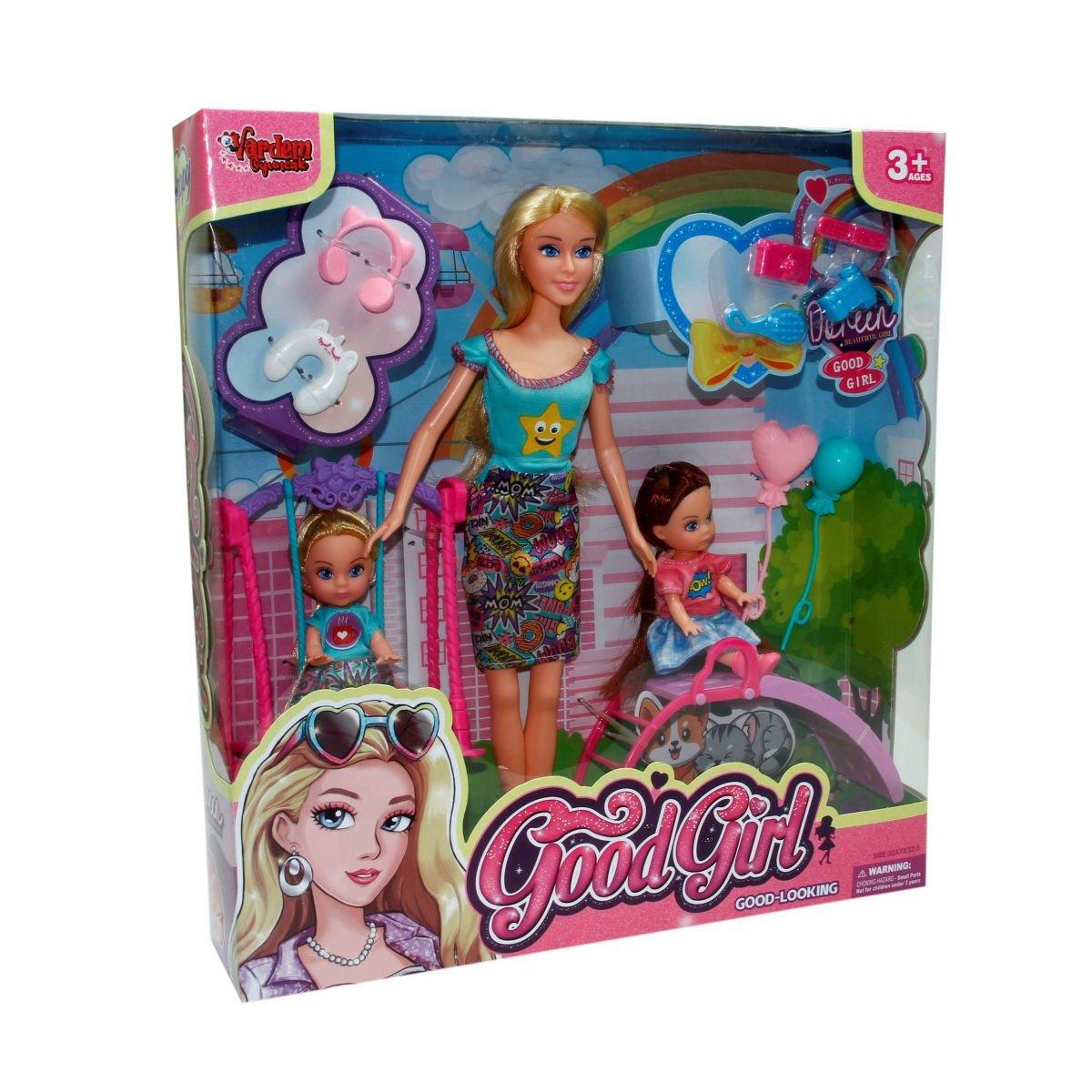 

WG-66749 Boxed 29 cm Baby in the Park with 2 Children - Vardem Toy