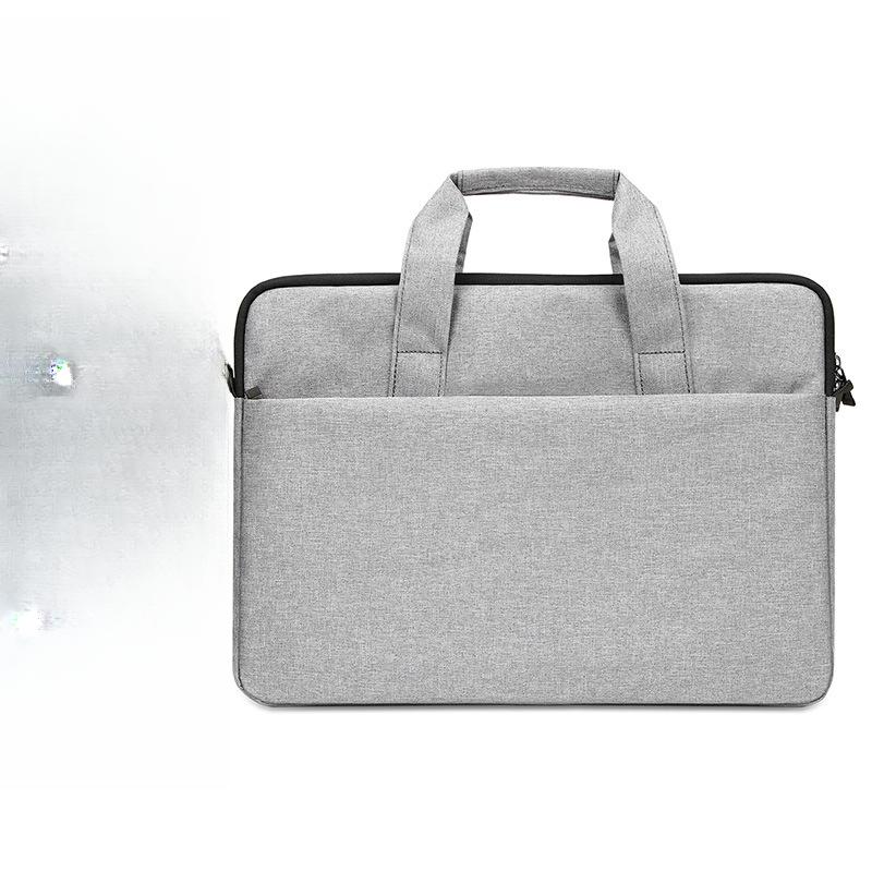Fashionable Simple Canvas Handmade File Bag Briefcase Zipper Bag Conference Bag Business File Bag