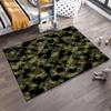 Armee Militär Camouflage Muster Teppich in Grün- und Schwarztönen 1 Teppich für Dekoration Geeignet für die Verwendung als rutschhemmend 1 für 1 Zimmer und Schlafzimmer Sofas