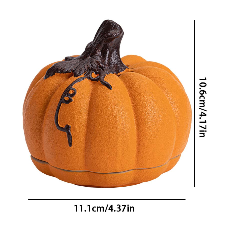 Ceramic pumpkin incense burner, agarwood creative pumpkin desktop decoration, tea room aromatherapy stove decoration
