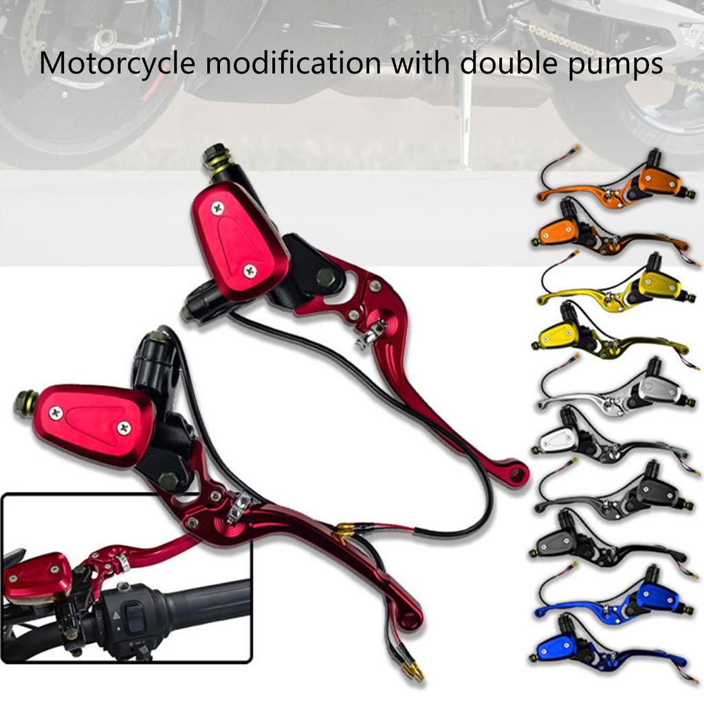 Motorcycle Brake Pump Front Brake Clutch Cylinder Hydraulic Brake Lever Motorbike Modification Set