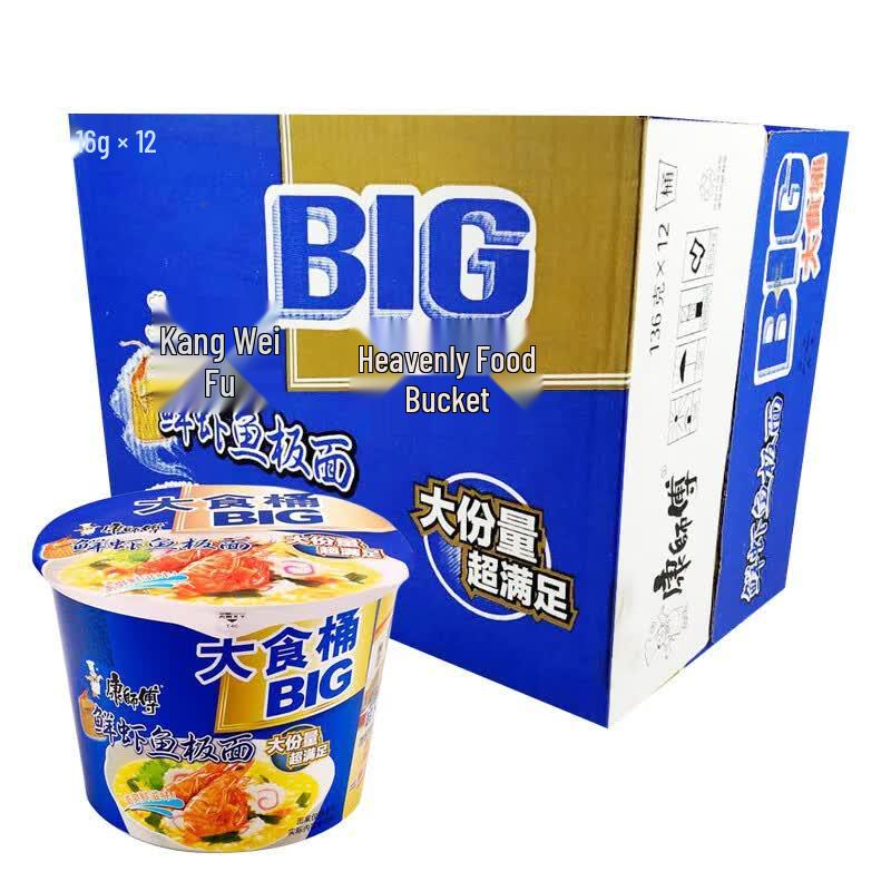 Master Kong Fresh Shrimp & Fish Cake Instant Noodles (Big Bowl)