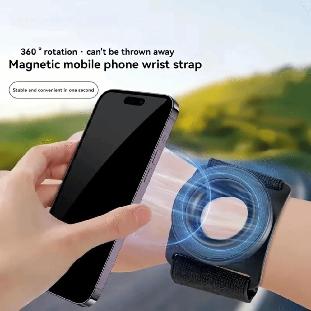 Magnetic Phone Holder 360 Rotatable Phone Wrist Strap Wrist Phone Mount Outdoor Cycling