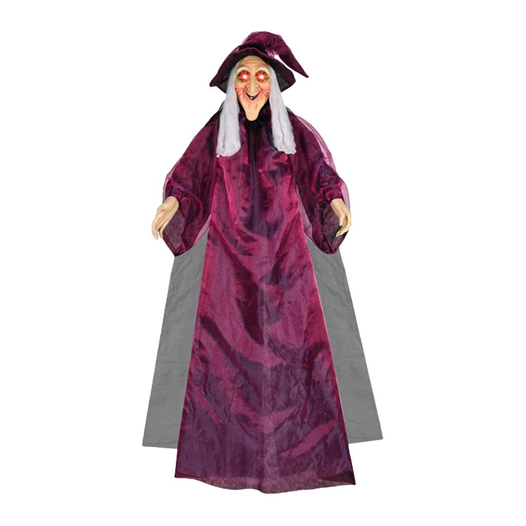 Halloween Decor Hanging Animated Witch House Prop Decoration Height 178cm Sturdy