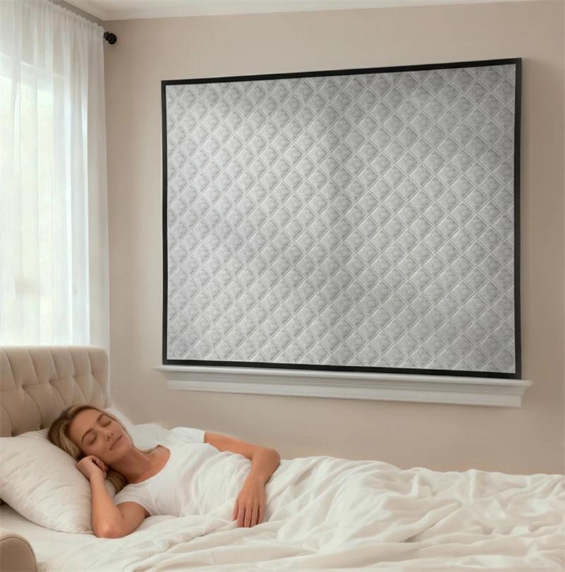 1P Geen Boor Thermische Raamfolie Verdikt Zelfklevend Isolatiehoes Eenvoudig te Installeren Koudeblokkerend Ontwerp voor een Warm Winterhuis