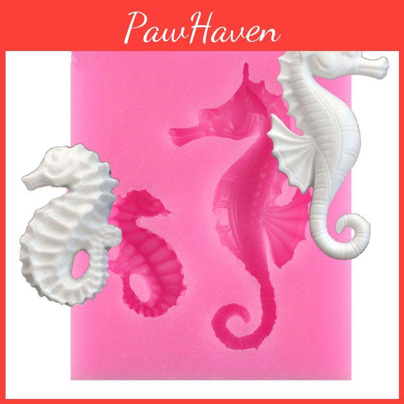 Premium Quality 3d Sea Horse Silicone Fondant Mold For Stunning Cake Decorations