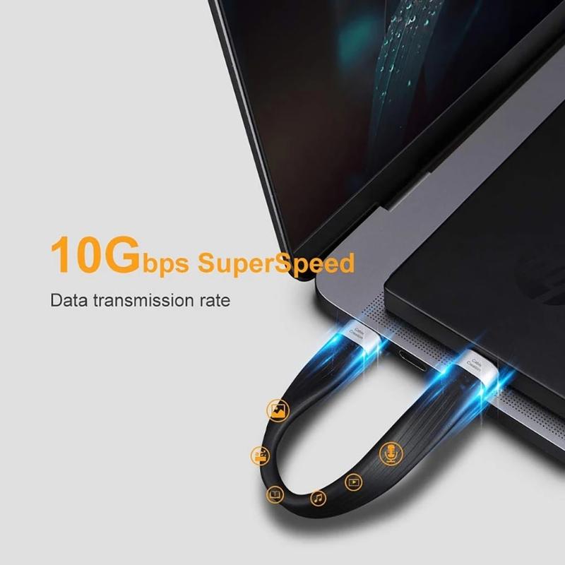 Type C To Type-C/USB A Data Sync Cord Cable 3A Fast Charging Cable Wire for Type-c Powered Tablets Laptops & Cameras