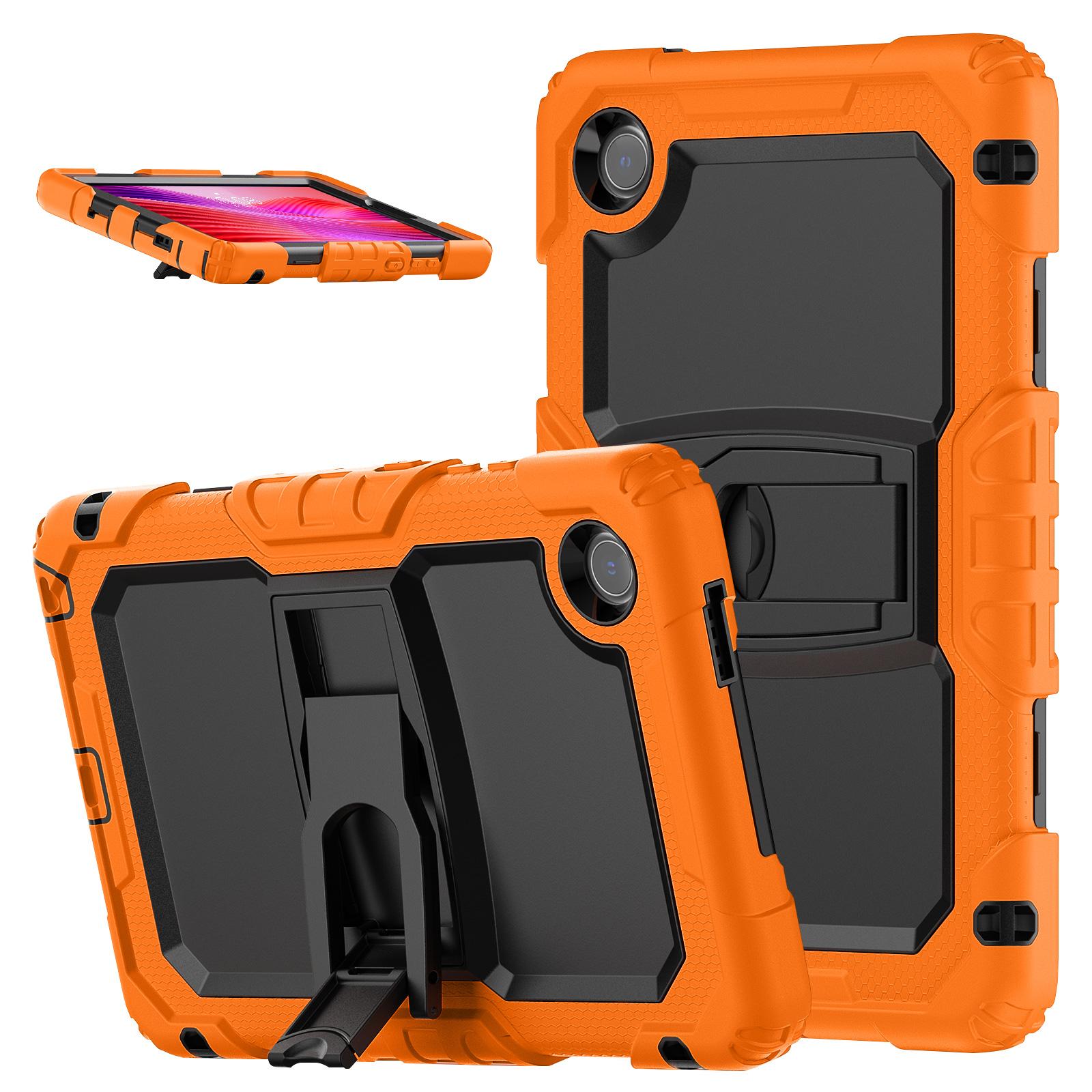 

For Lenovo Tab K9 Case Kickstand PC+Silicone Shockproof Tablet Cover Orange