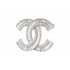 CHANEL Classic Double C Pattern Metal Brooch Women's Style