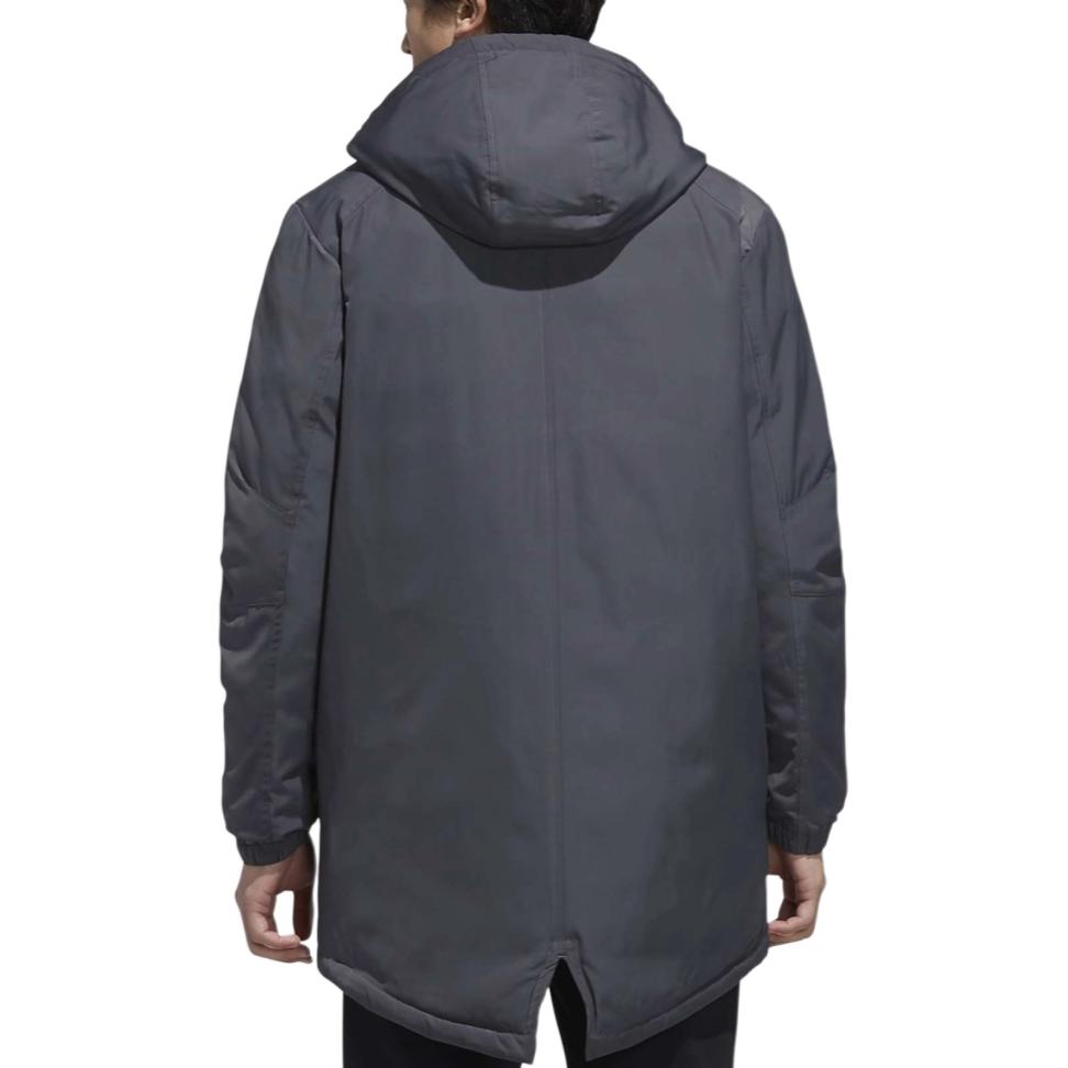 Adidas Neo M Cs Fill Parka Hooded Sports Casual Cotton Jacket Winter Men Jacket Light-Gray EI4394