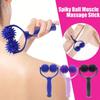 1pc Muscle Massage Stick, Dual Ball Handheld Roller Massager For Yoga, Shoulder & Neck Relaxation Tool With Leg And Arm Myofascial Release