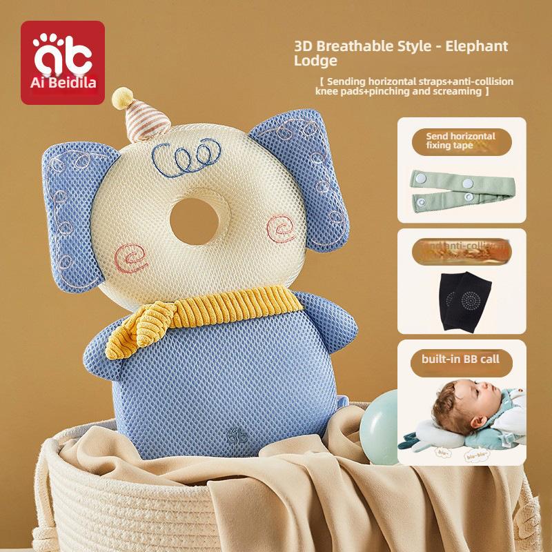 Bebek Baş Koruyucu Sırt Çantası Göğüs Kayışlı BB Sesli Yürümeye Başlayan Çocuk Sürünen Yürüyen Güvenlik Minderi Güvenlik Yastığı