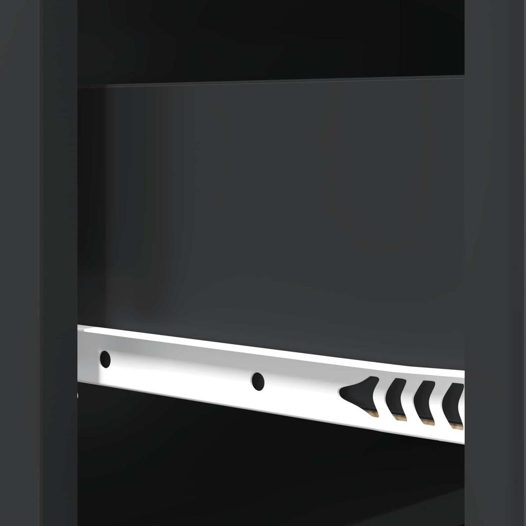 Drawer Cabinet Black 66 x 34.5 x 92 cm Particleboard