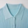 Northern Deer Women's Summer Polo Collar Knit, Short Sleeve, 70% Acetate, 20% Silk, 10% Cashmere