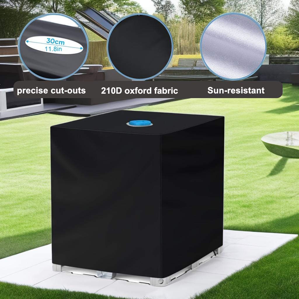 IBC Tote Cover, 275 Gallon Guard for 1000L Garden Tank, Rugged Polyester Sun Cover for Outdoor Applications