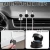 6Pcs Rotatable Cord Holder Adhesive Home Office Nightstand Desk Cable Organizer Magnetic Wire Management Clip Charging Cord Keeper