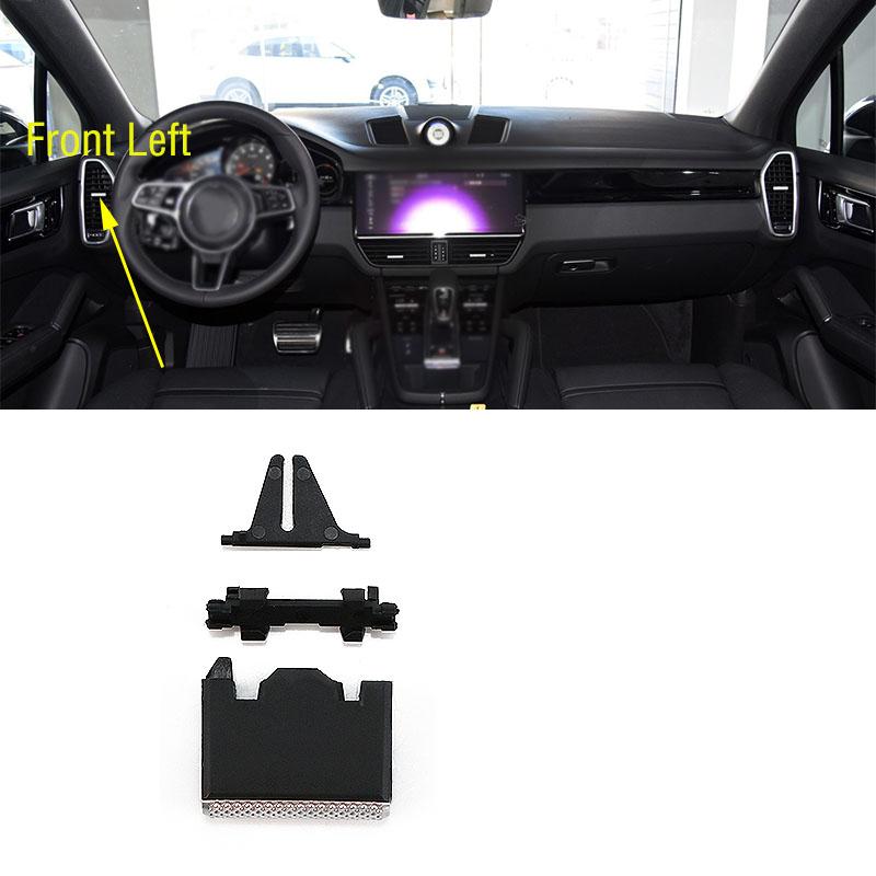 For Porsche Cayenne 2018- Car Front Dashboard Rear Air Conditioner Outlet A/C Air Conditioning Vents Tab Clip