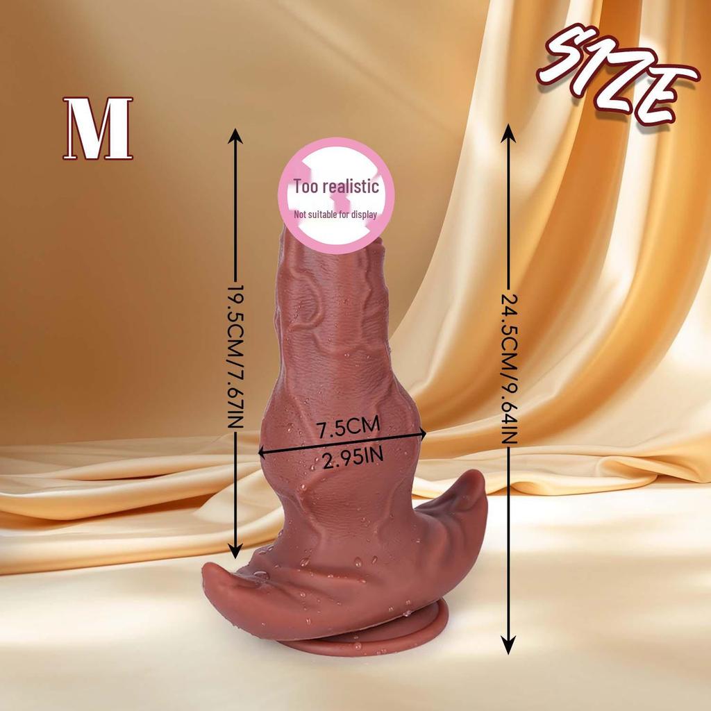 Grenzüberschreitender Silikon-Saugnapf-Dildo für Frauen - Realistisch, Manuell und Ideal für den Alleingang.