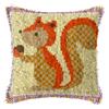 Cartoon Animal Pillow Embroidery Latch Hook Kit Carpet Undefined Latch Hook Rug Button Pad Set Smyrna Package Knooppakket Kits
