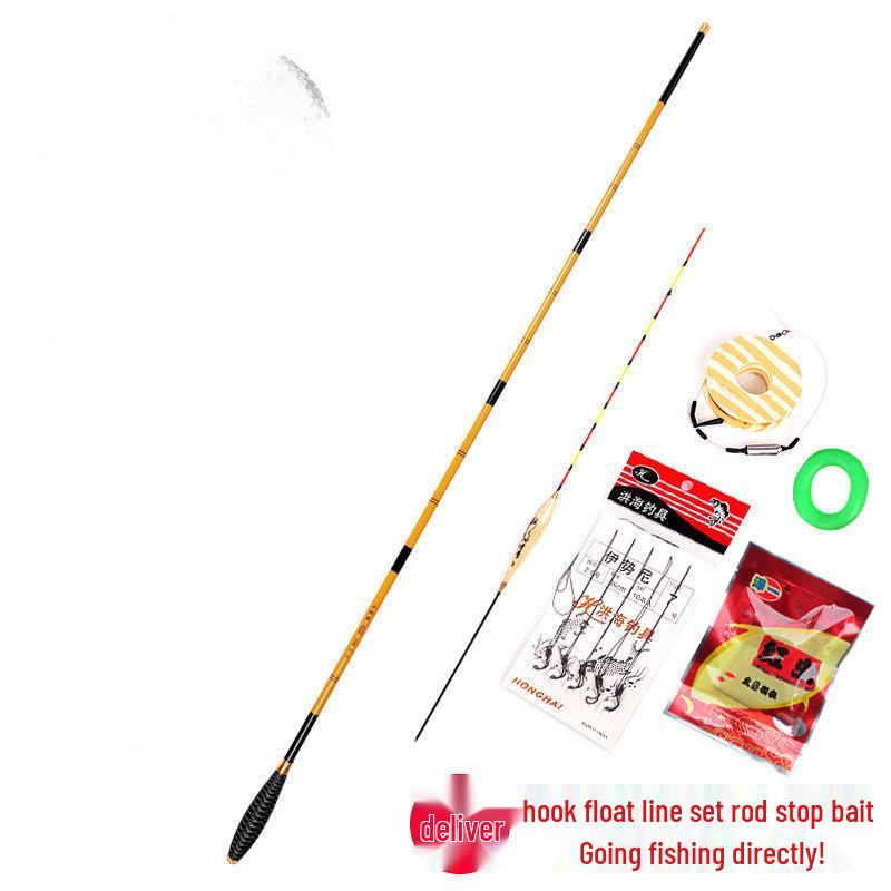 Slim Carbon Fiber Crucian Carp Fishing Rod Set – Long Section, Lightweight, Handheld Taiwan Rod